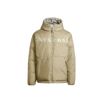 Adidas Arsenal FW24 Seasonal Puffer Jacket Men's Green/Leather Gray
