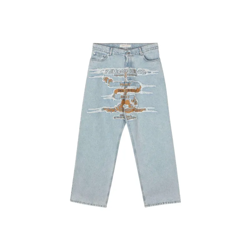 Y/Project Paris' Best Patch Distressed Jeans-0