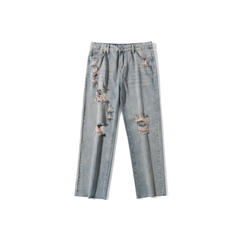 Jaslcs Straight Jeans Unisex Vintage Blue-0