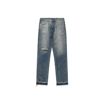 FEAROM Jeans Unisex Vintage Blue
