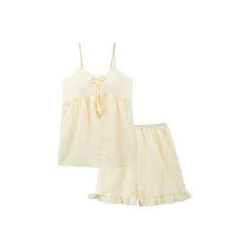 Sleeping Beauty Pajama Set Women's Light Yellow