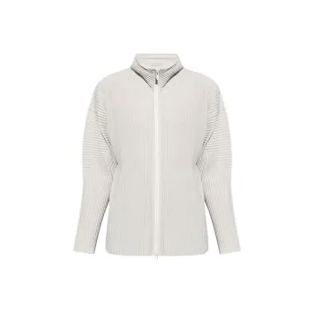 Homme Plissé Issey Miyake Pleated Zip up Hoodie