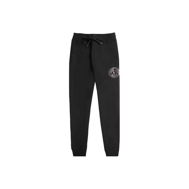 VERSACE JEANS COUTURE Knitted Sports Pants Men's Black-0