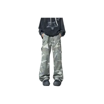 DESSO Jeans Unisex Green Camouflage