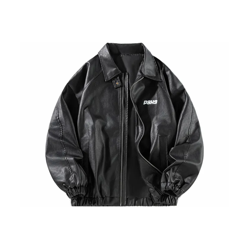 P8H9 PU Leather Jacket Coat Unisex-0