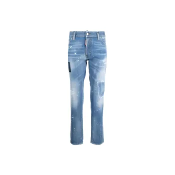 DSQUARED 2 Mid Rise Distressed Jeans
