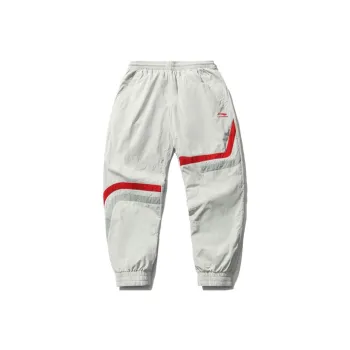 LiNing Sports Fashion Collection Knitted Sweatpants Men White