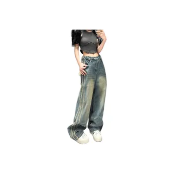 DUATOGE Jeans Men's Vintage Blue 
