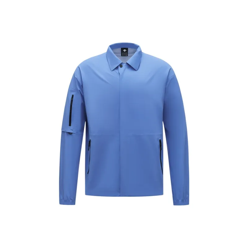DESCENTE BLEU Sports Woven Jacket Men's-0