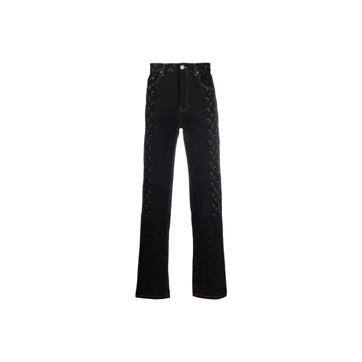 Marine Serre Jeans Men Black-0