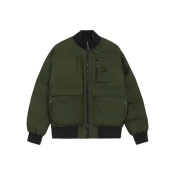 PUMA Oversized Bomber Down Jacket Men's Green