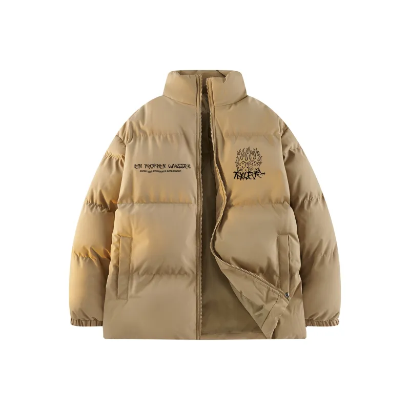 LEVEL RELAX Series Puffer Jacket Unisex Black-2