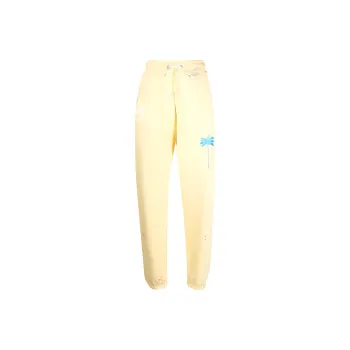 PALM ANGELS Knitted Sweatpants Unisex Yellow