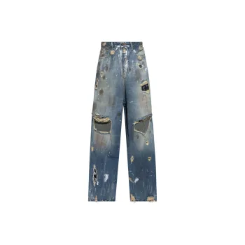 Vetements Trashed Big Shape Jeans