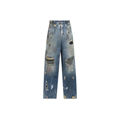 Vetements Trashed Big Shape Jeans