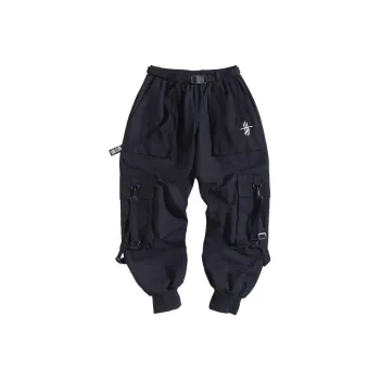 AOGZ Cargo Pants Unisex Black