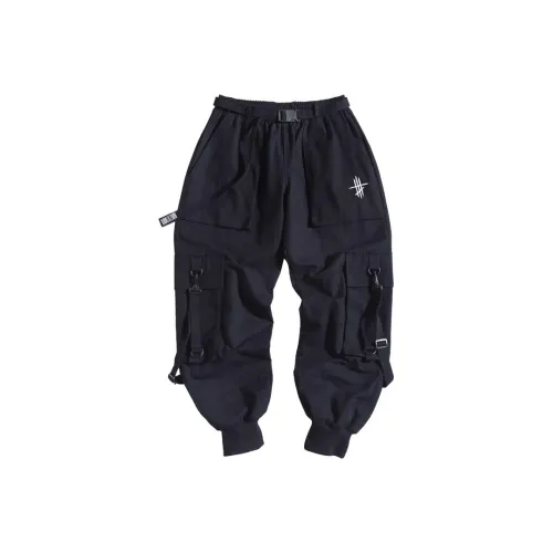 AOGZ Cargo Pants Unisex Black