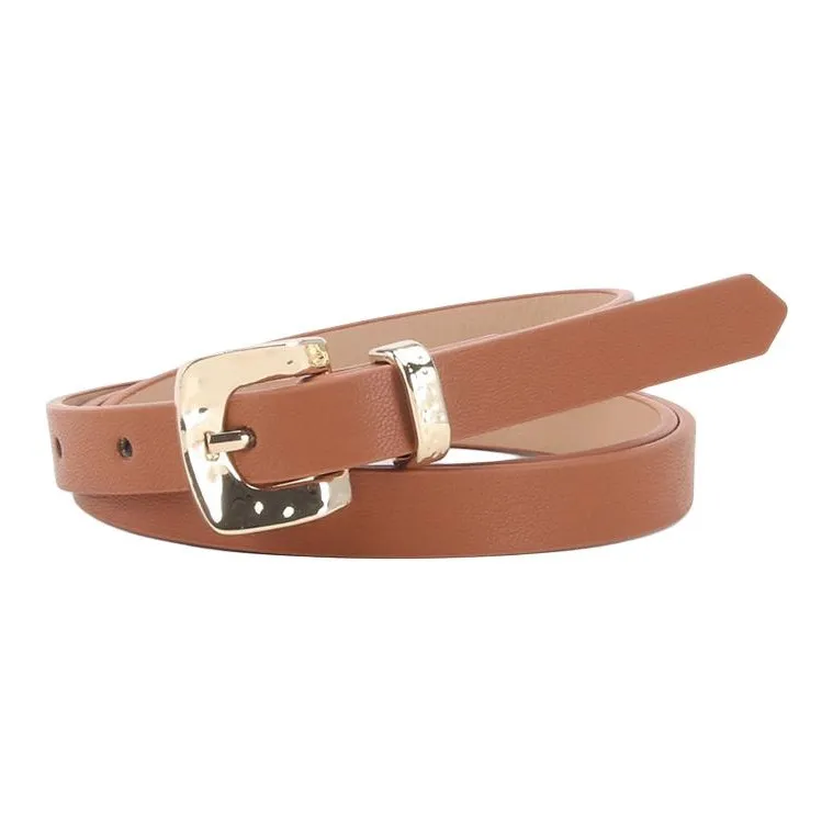 JEANSWEST PU Leather Belts Women's 1.4CM-3