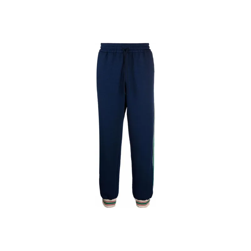 GUCCI SS22 Knitted Sweatpants Men's Blue-0