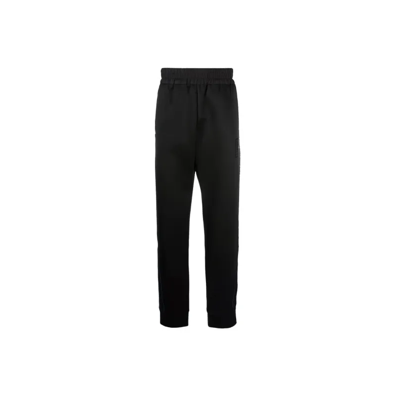 FENDI Knitted Sweatpants Men Black-0