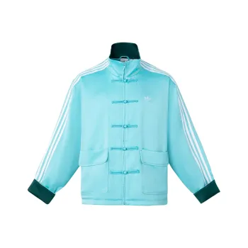 adidas originals SS24 Chinese Style Button Stripe Jacket Mint Green
