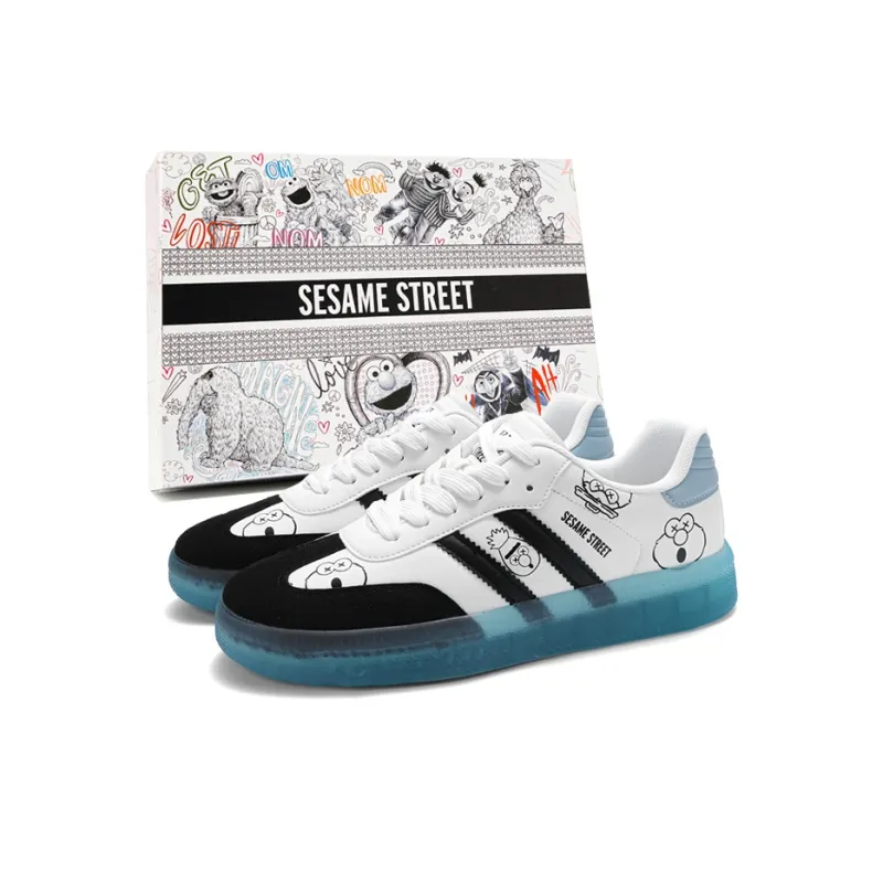 SESAME STREET Height Increasing Balance Support Abrasion Resistant Lightweight Slip Resistant Skateboard Shoes Unisex-10