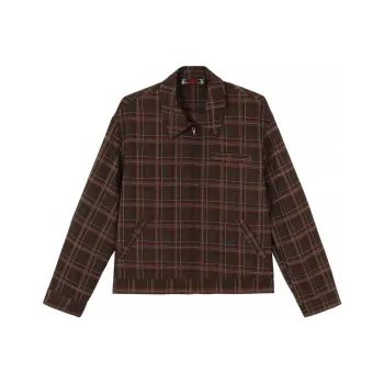 YAOJIUJIUQI Jackets Coats Men's Gray
