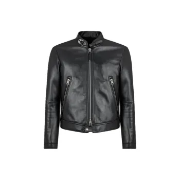 TOM FORD Shiny Plonge Cafe Biker Jacket
