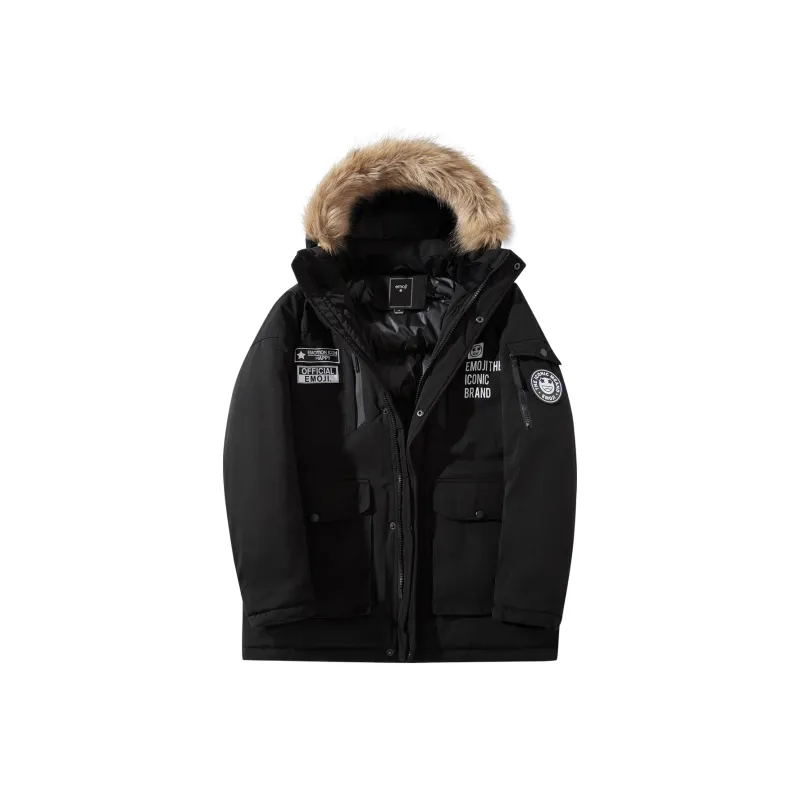 Emoji Winter Parka Coats Unisex-3