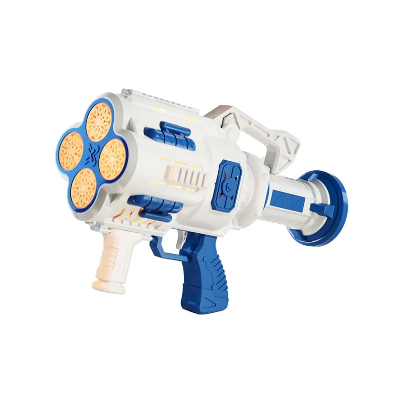 Yimi Space Gun, Electric Handheld Gatling 40 Eyelets Continuous Foam Bubble Machines-0