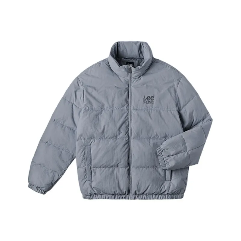 Lee FW24 Down Jacket Unisex Gray Blue-0