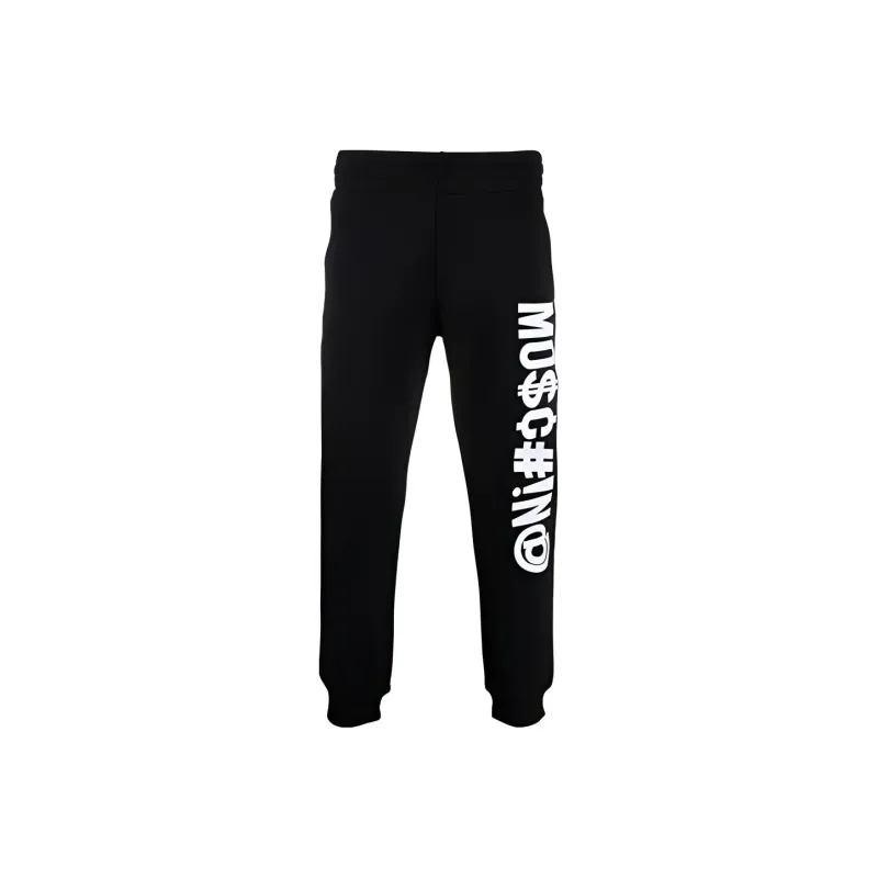 MOSCHINO Knitted Sweatpants Men Black-0
