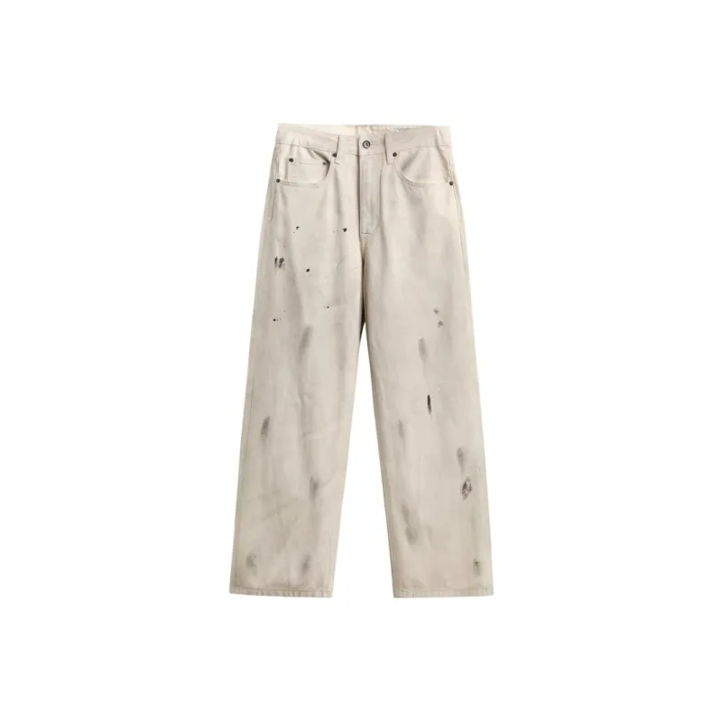 Lulifama Jeans Unisex Dirty White-0