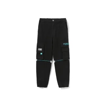 Clubxxhh Moderate Casual Pants Unisex Black