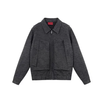 REDH 23AW Leather Jacket Unisex Black Red