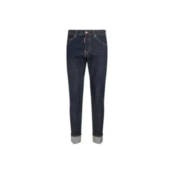 DSQUARED 2 Logo Patch Straight Leg Jeans