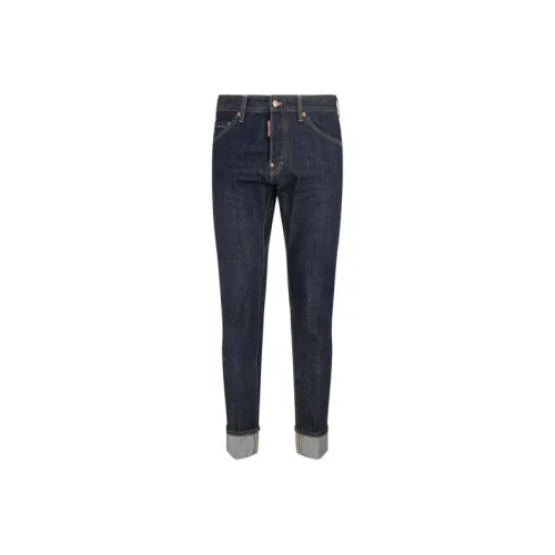 DSQUARED 2 Logo Patch Straight Leg Jeans