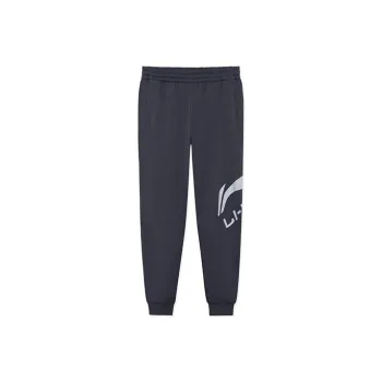 LiNing Sports Fashion Collection Knitted Sports Pants Men's Ebony Black