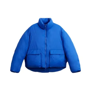 ZARA Puffer Jackets Men Blue