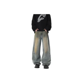 GROGNAK Jeans Unisex Vintage Blue