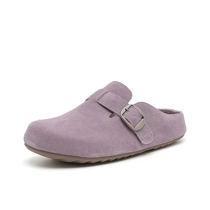 DAPHNE Rubber Sole Slip Resistant Closed Toe Slippers Women's-5