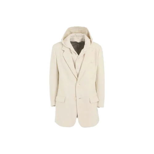 Yohji Yamamoto Jackets & Coats Men's Ivory