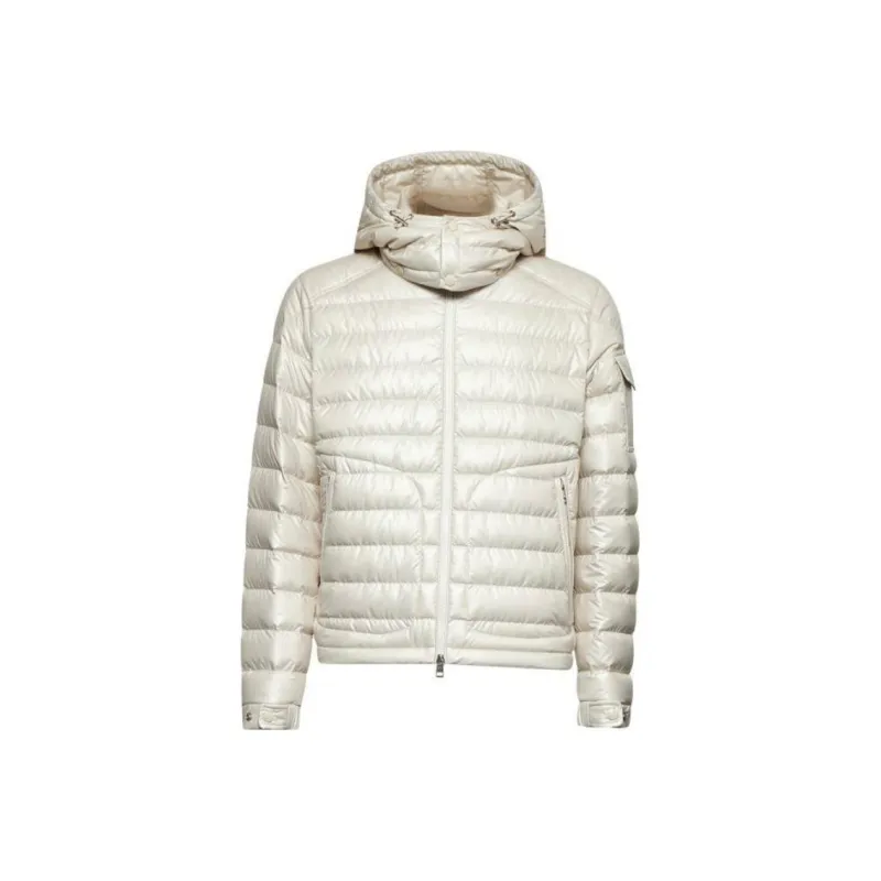Moncler Lauros Logo Patch Zip Up Hooded Jacket-0