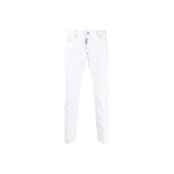DSQUARED 2 Distressed Skinny Cut Jeans