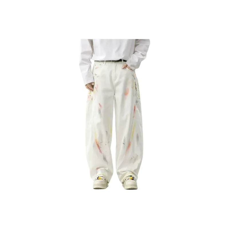 PANDA ADEVIL Jeans Unisex White-0
