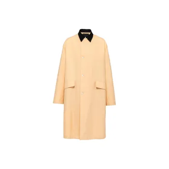 PRADA Trench Coat Men's Apricot Yellow