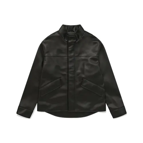 COVERNAT Leather Black jacket Unisex Black