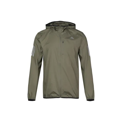 Adidas Own The Run Jackets Coats Men's Olive Green