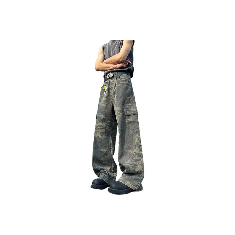 K411 Jeans Unisex Green Camouflage-0