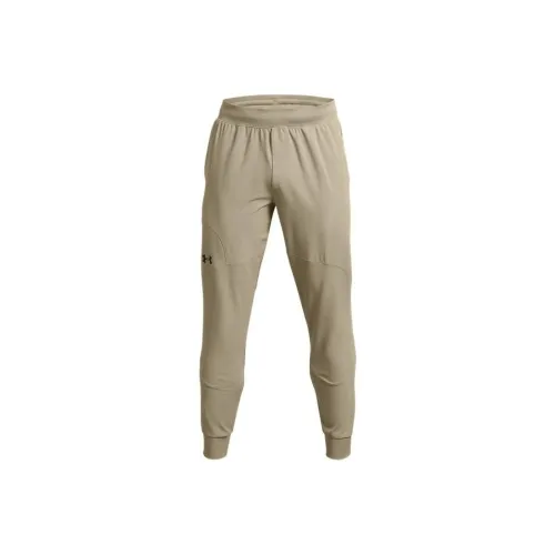 Under Armour Unstoppable Knitted Sweatpants Men Khaki Gray